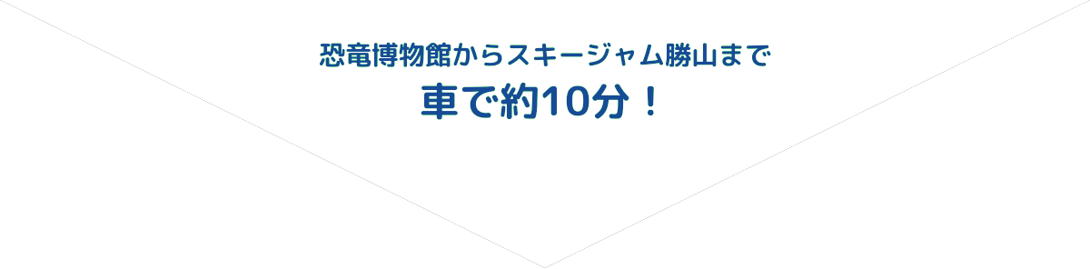 恐竜博物館からスキージャム勝山まで車で約10分！